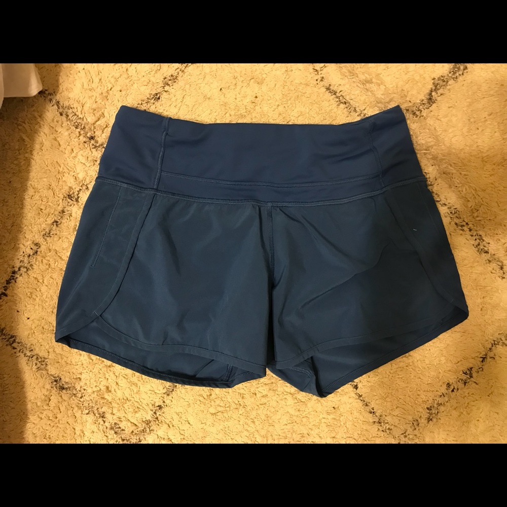 Royal blue lululemon run time short